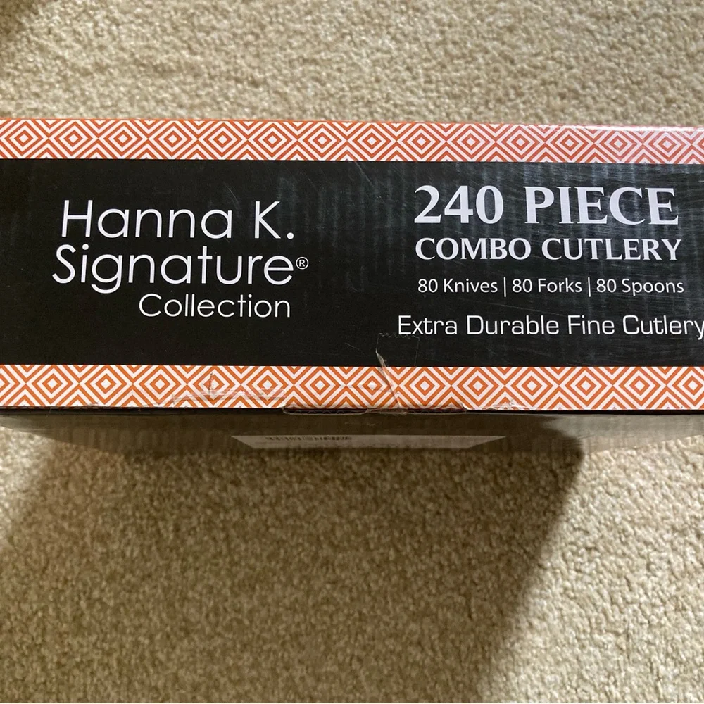 Hanna K. Signature Collection 240 Piece Cutlery Set